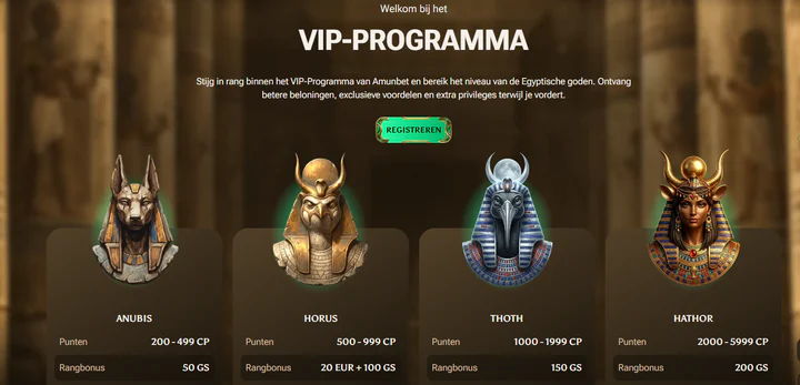 amunbet casino vip programma